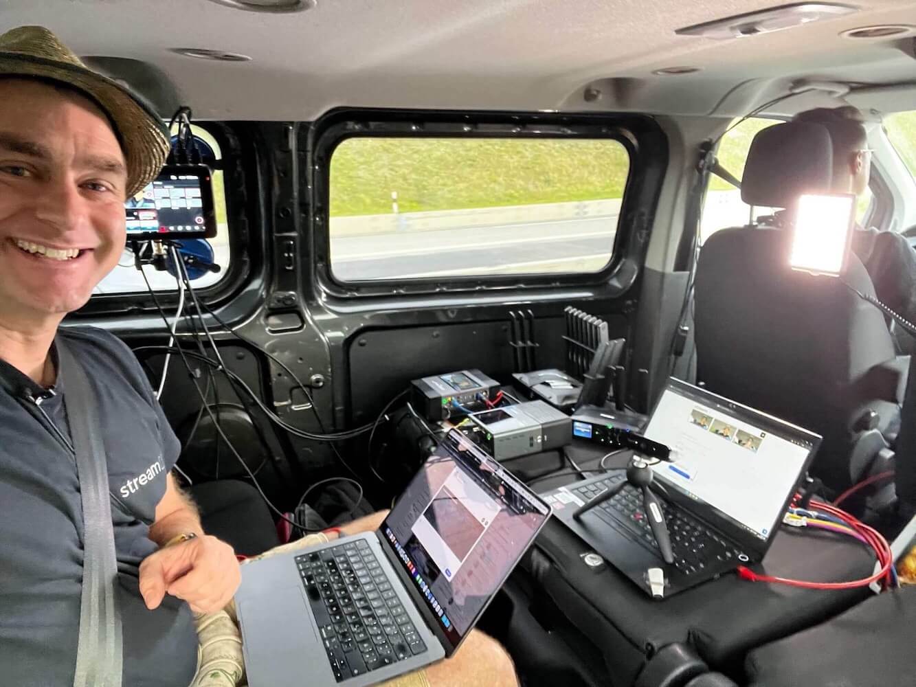 Encoder Test mit Starlink im Auto